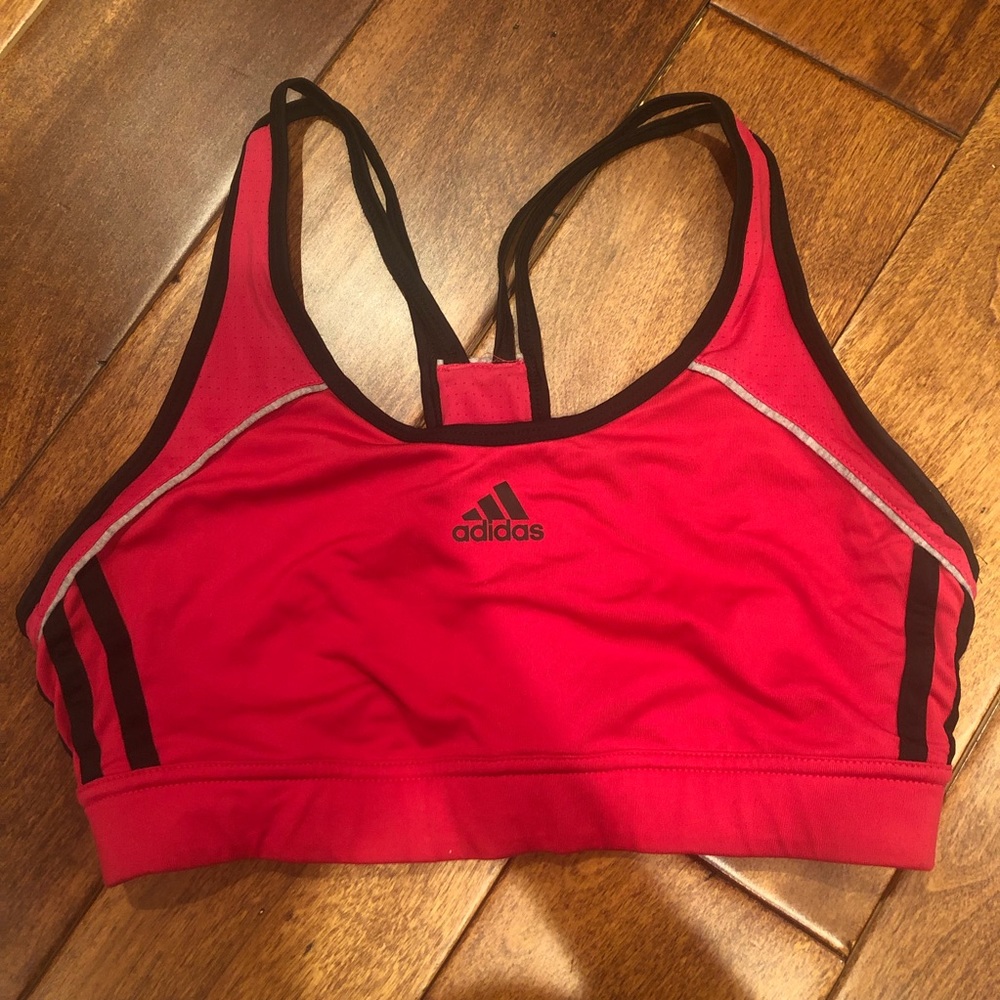 Hot Pink Adidas Sports Bra S